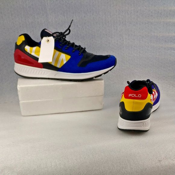 Polo Ralph Lauren Leather Suede Train-100 Tech Alpine Sneaker men14us/12uk=wmn15 - Picture 2 of 8